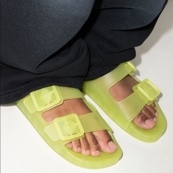 Balenciaga Women Mallorca Rubber Dual-Buckle Slide Sandals,size 8 - Picture 5 of 10